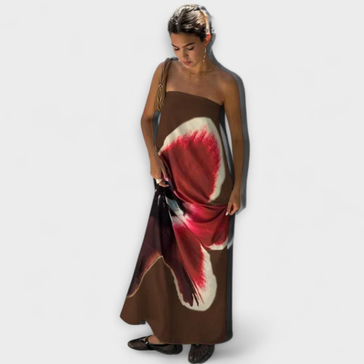 Robe maxi sans manches élégante