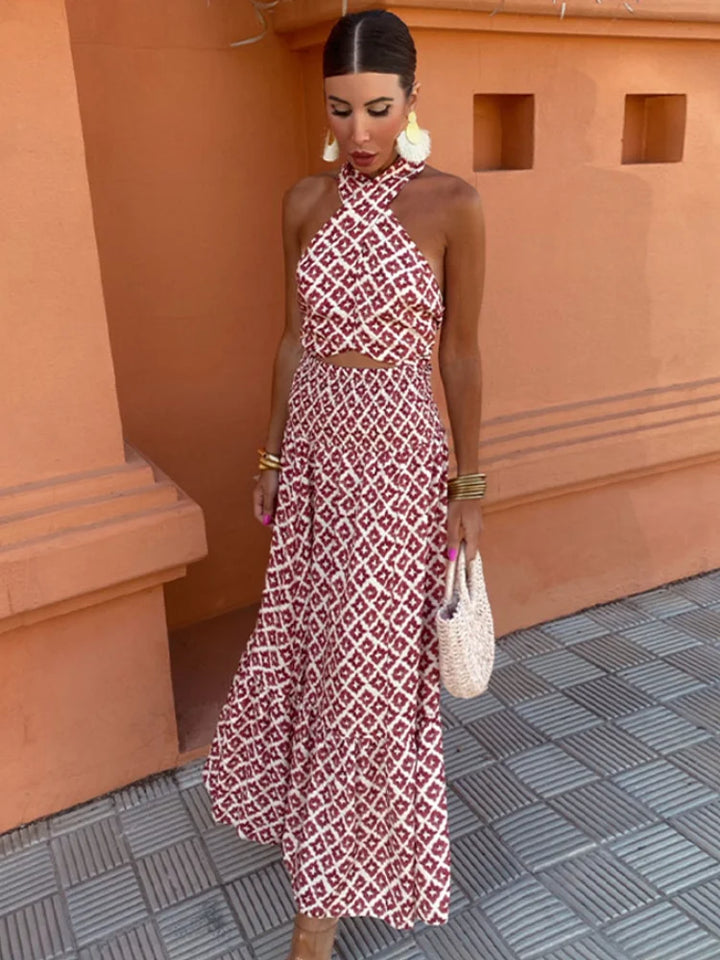 Mickay  | Robe midi élégante avec épaules dénudées