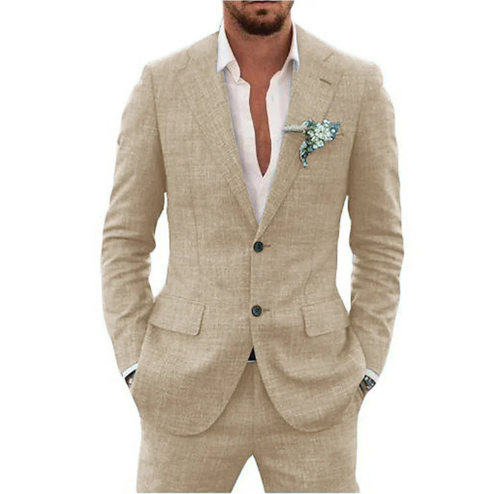 Costume d'été 2 pièces pour homme invité de mariage | Léger