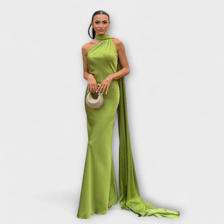 Robe Maxi Halter Off-Shoulder Élégante