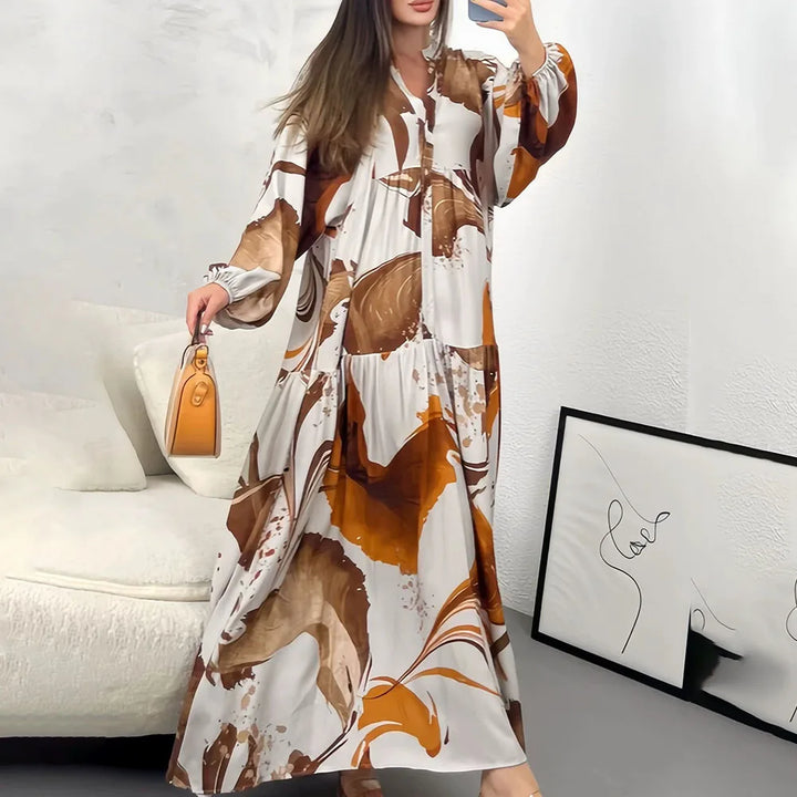 Yumi™ Robe Maxi en Viscose Premium avec Boutonnage à l'Avant