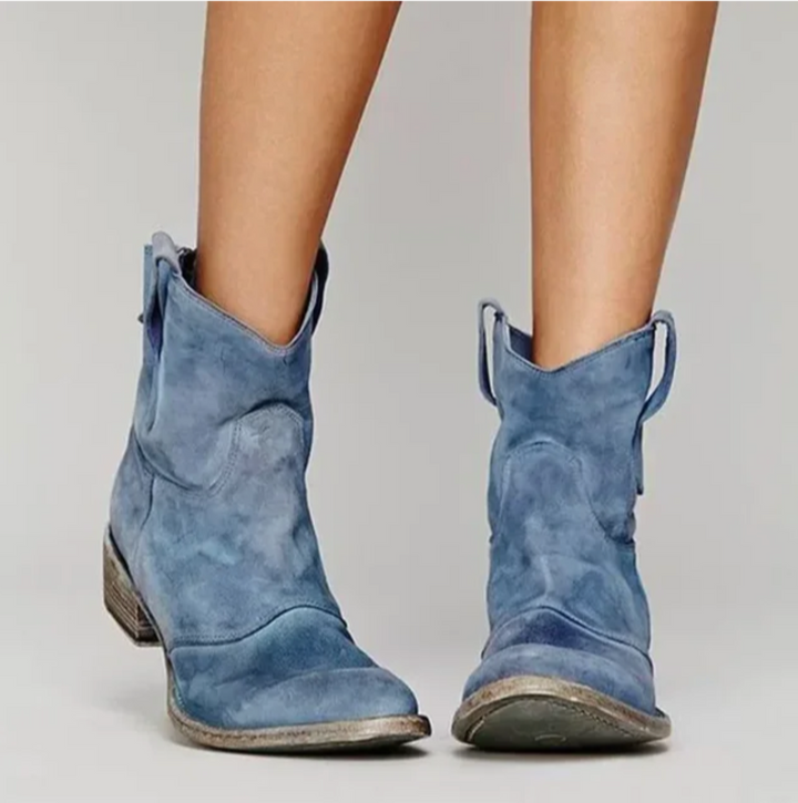 Luisa | Bottes Western en Daim pour Femmes