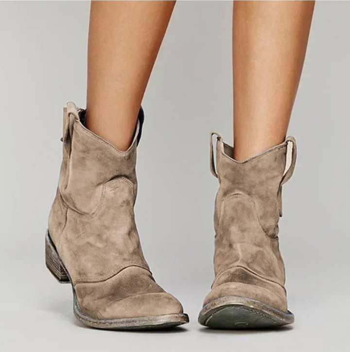 Luisa | Bottes Western en Daim pour Femmes