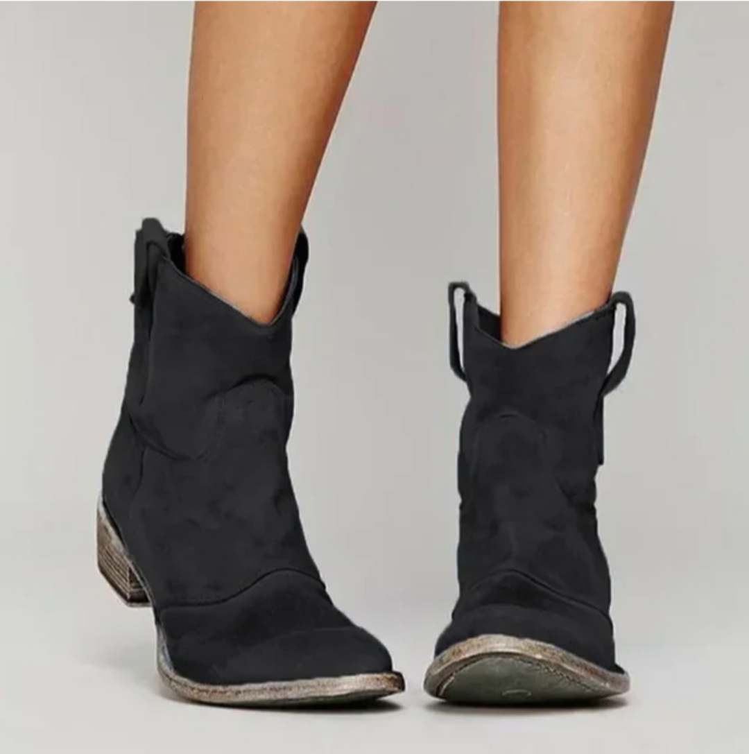 Luisa | Bottes Western en Daim pour Femmes