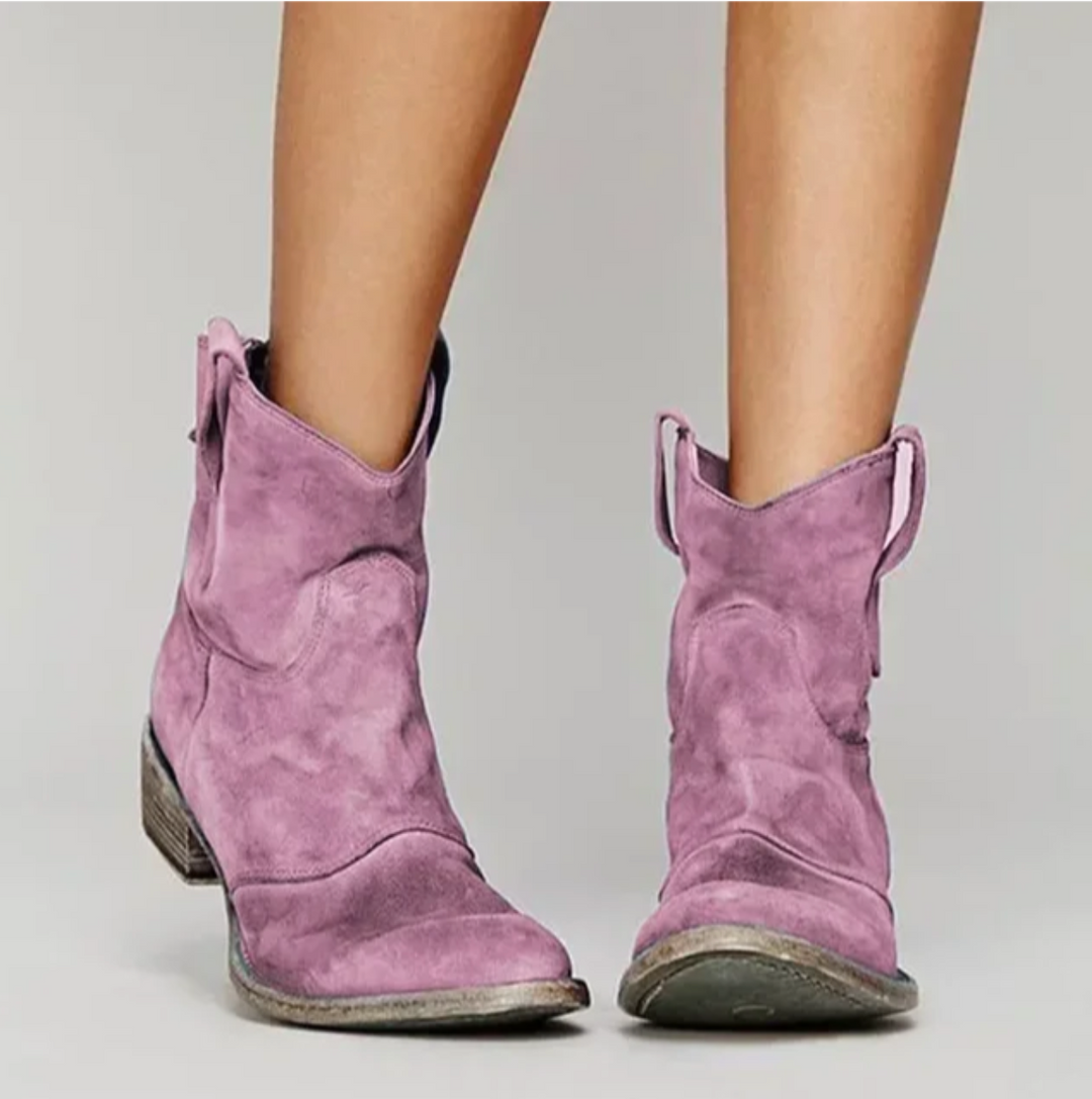 Luisa | Bottes Western en Daim pour Femmes