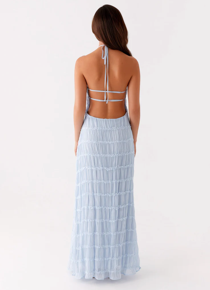 Juliana | Robe Maxi Transparente à Encolure Dégagée