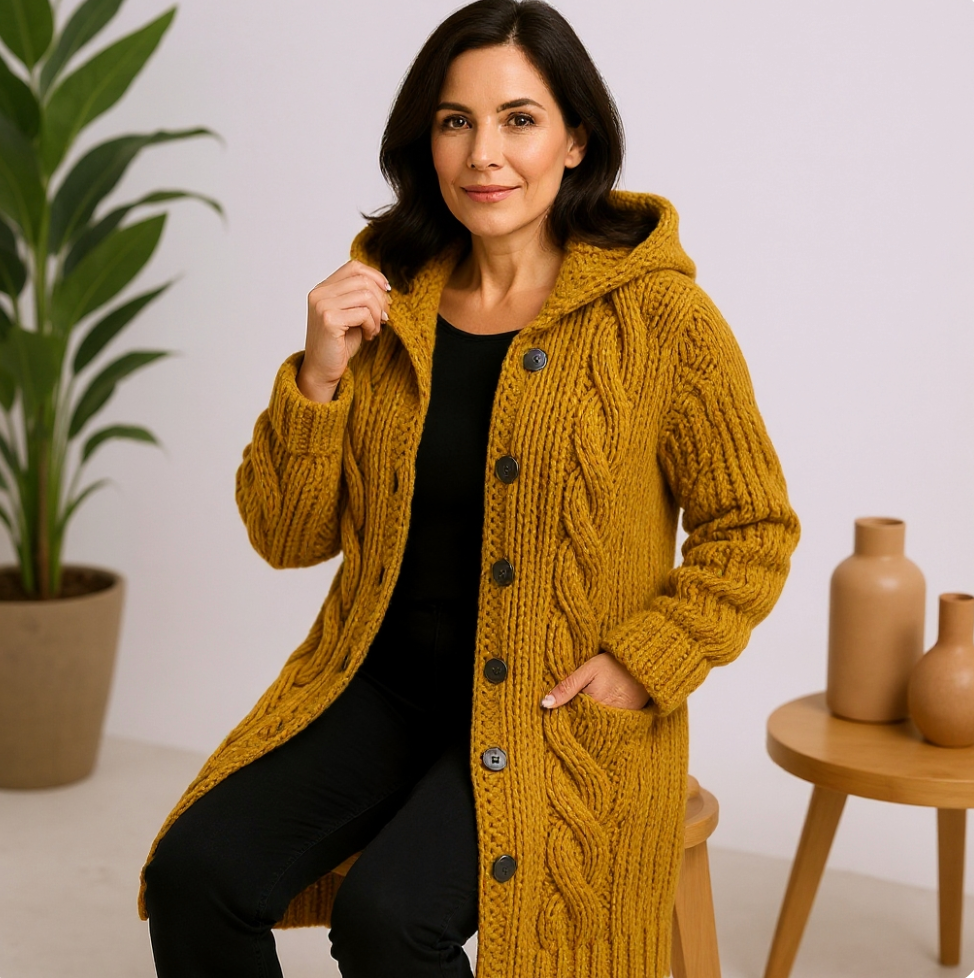 Greta | Manteau en tricot élégant pour femmes intemporel