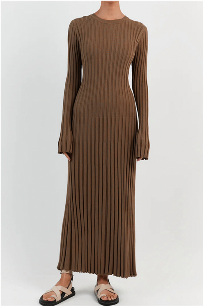 Eliana - Robe tricotée longue et élégante