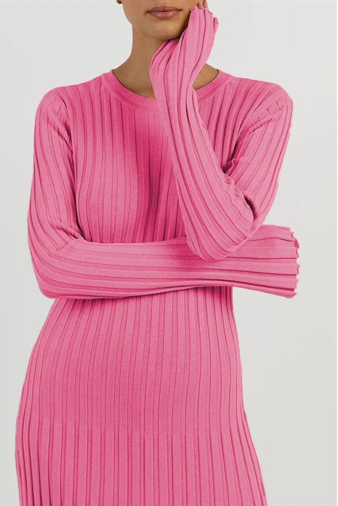 Eliana - Robe tricotée longue et élégante