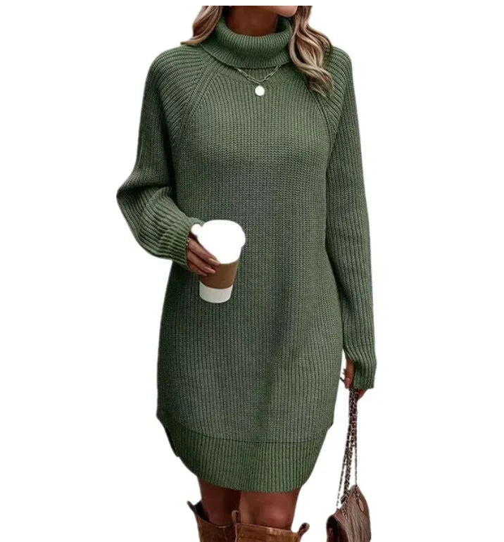Robe élégante à col roulé pour femmes