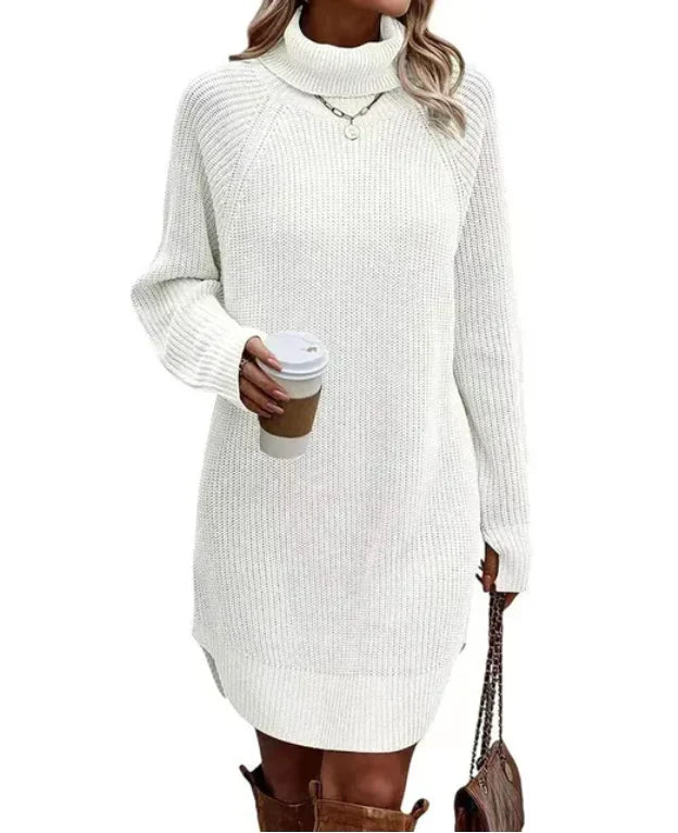 Robe élégante à col roulé pour femmes