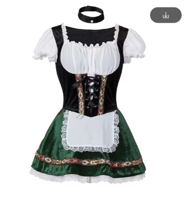 Leni | Dirndl avec tablier dans le style traditionnel