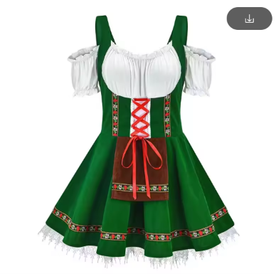 Leni | Dirndl avec tablier dans le style traditionnel