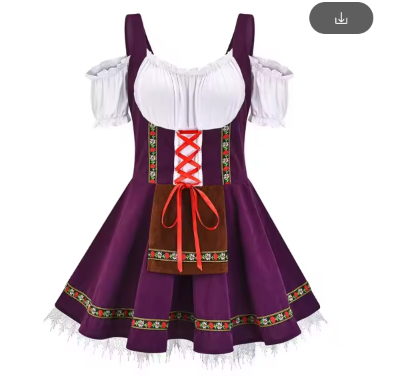Leni | Dirndl avec tablier dans le style traditionnel