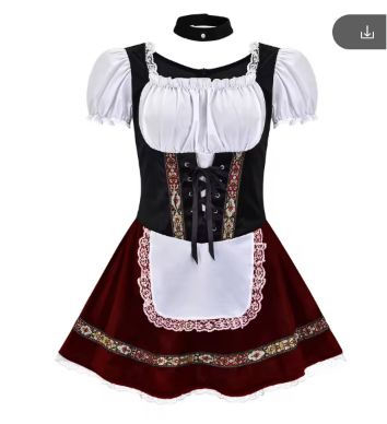Leni | Dirndl avec tablier dans le style traditionnel