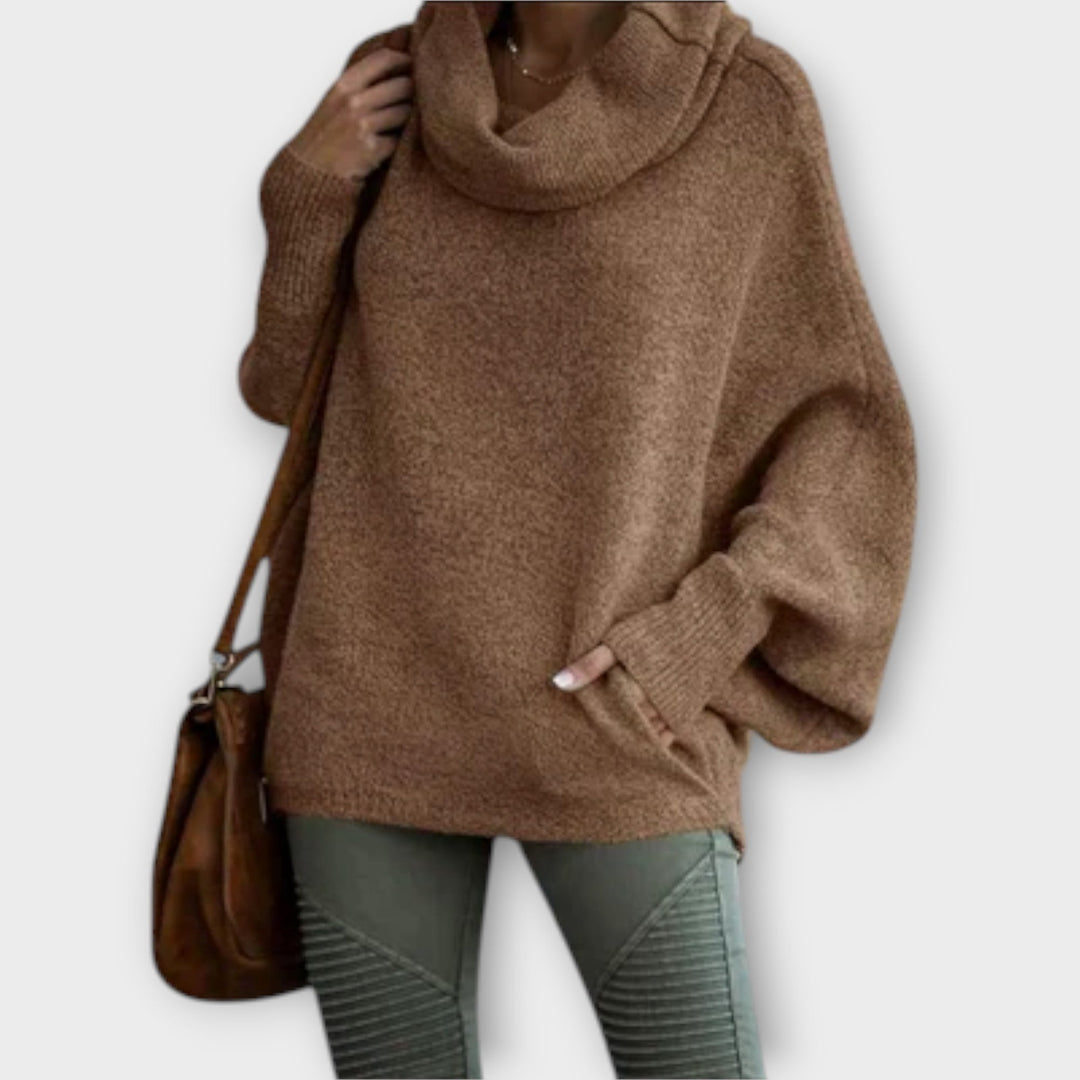 Lea | Pull en tricot élégant pour femmes en écaille de tortue