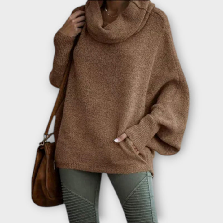 Lea | Pull en tricot élégant pour femmes en écaille de tortue