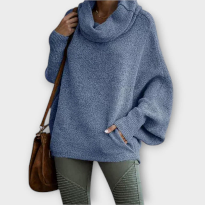 Lea | Pull en tricot élégant pour femmes en écaille de tortue