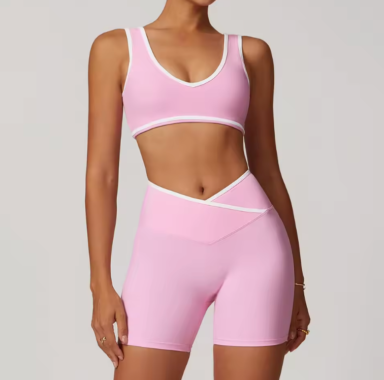 Ensemble de Yoga & Pilates 2 pièces pour femmes – Tenue d'entraînement sans couture avec leggings et haut