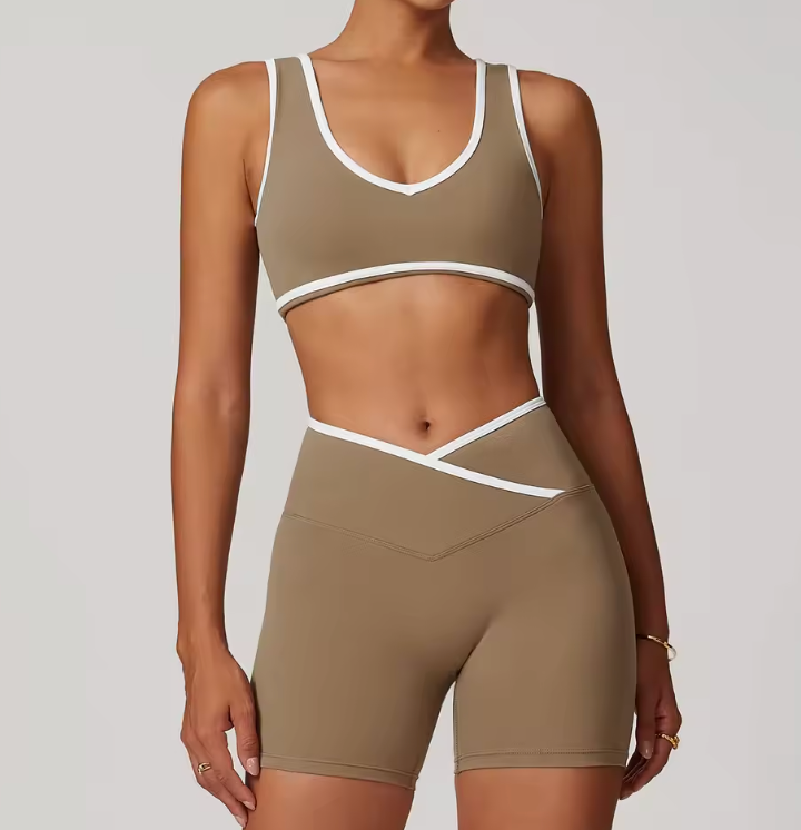 Ensemble de Yoga & Pilates 2 pièces pour femmes – Tenue d'entraînement sans couture avec leggings et haut