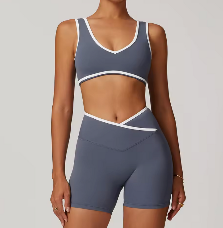 Ensemble de Yoga & Pilates 2 pièces pour femmes – Tenue d'entraînement sans couture avec leggings et haut