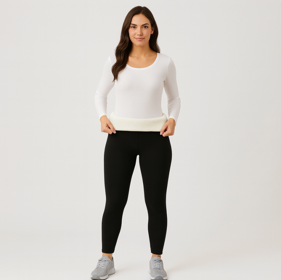 Selora | Leggings Thermo Douillets avec Doublure Sherpa pour Femmes