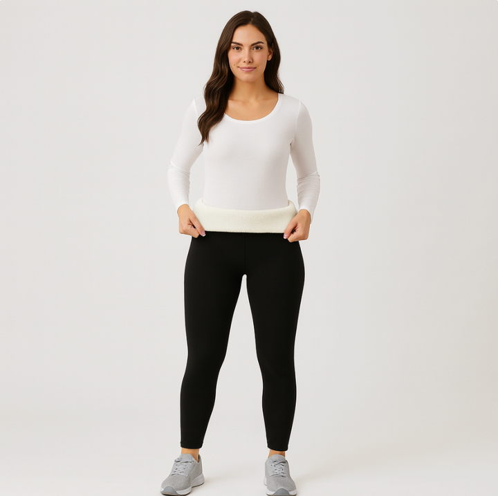Selora | Leggings Thermo Douillets avec Doublure Sherpa pour Femmes