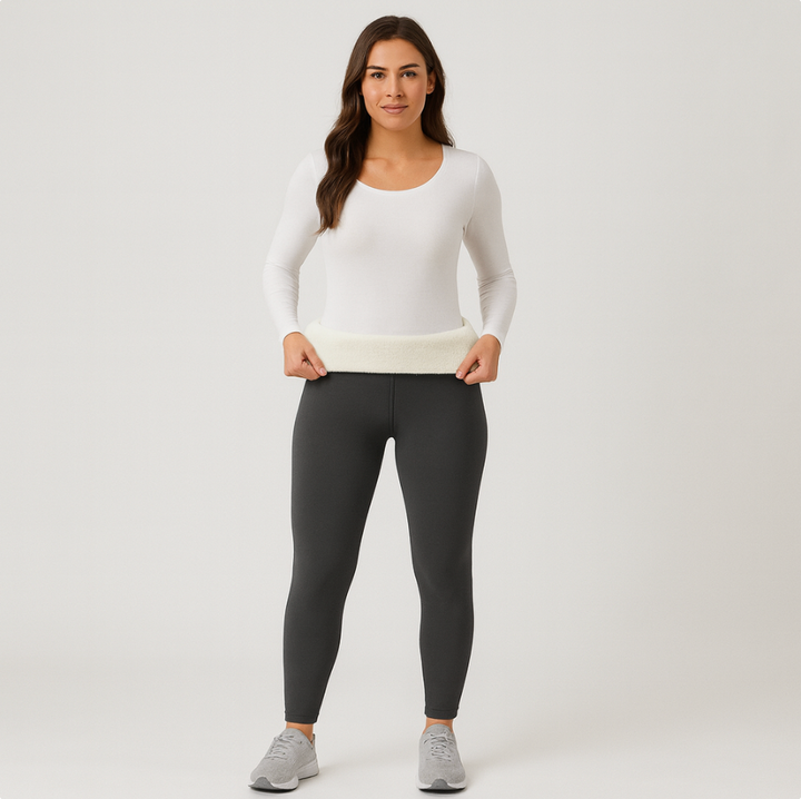 Selora | Leggings Thermo Douillets avec Doublure Sherpa pour Femmes
