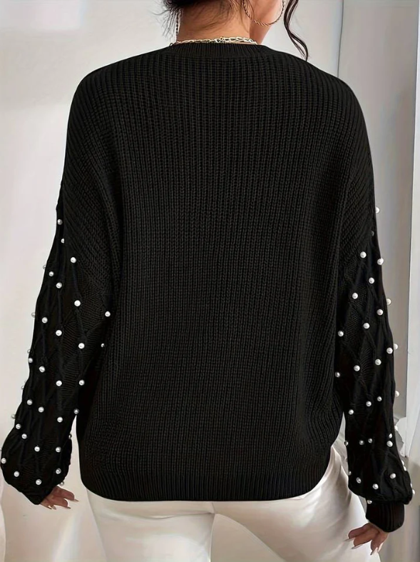 Miana - pull en tricot pour femmes avec perles