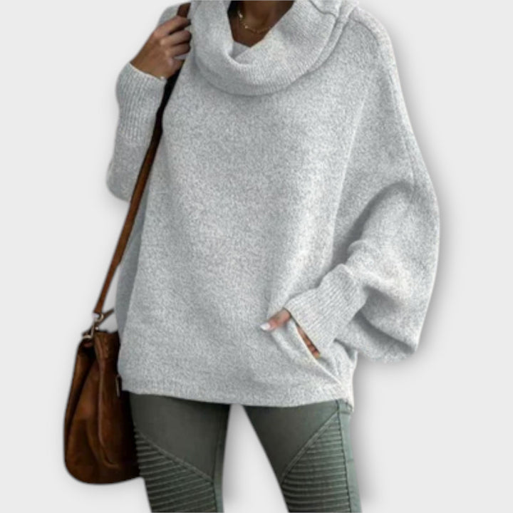 Lea | Pull en tricot élégant pour femmes en écaille de tortue