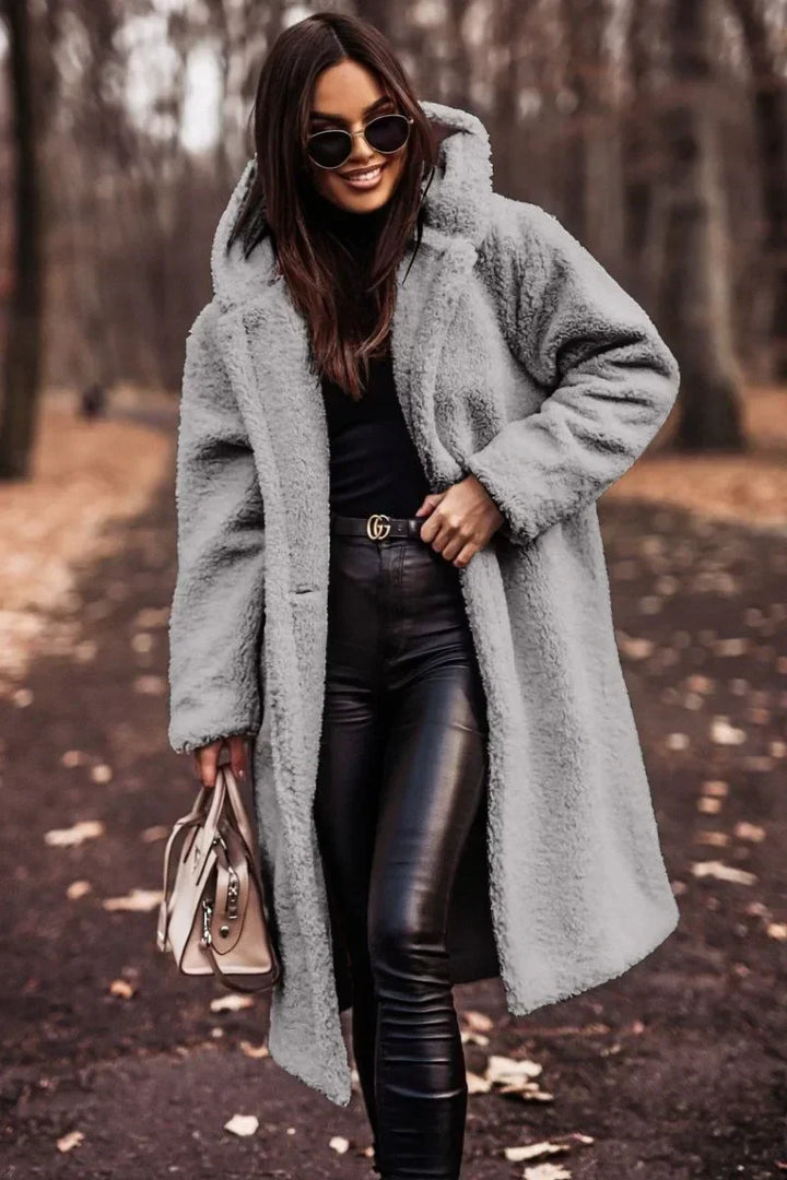 Manteau d'Hiver Femme avec Capuche Douce et Long | Chaud