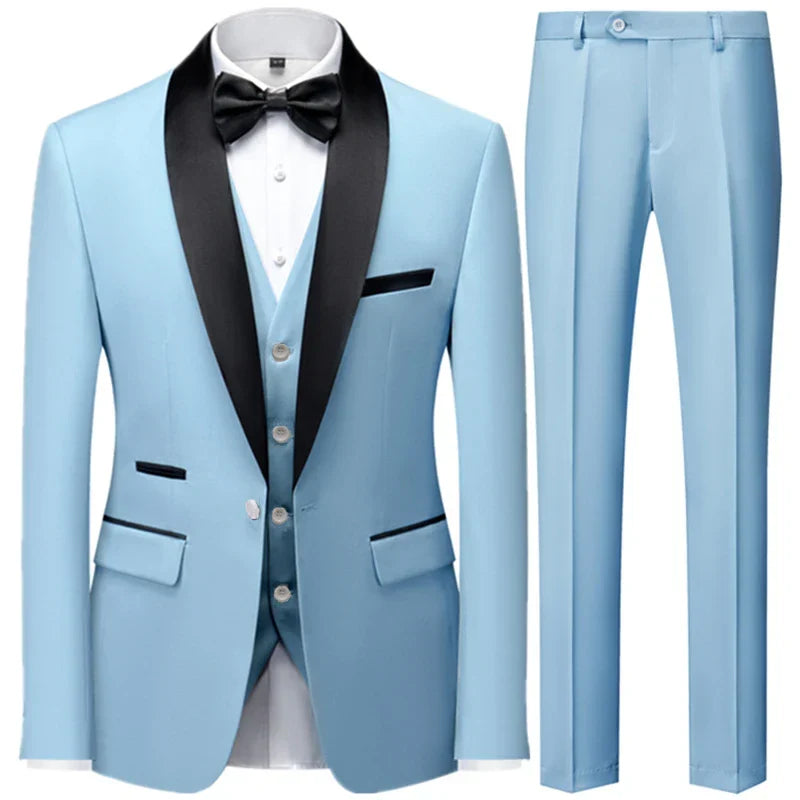 Costume pour homme 3 pièces pour invité de mariage | Veste, gilet et pantalon
