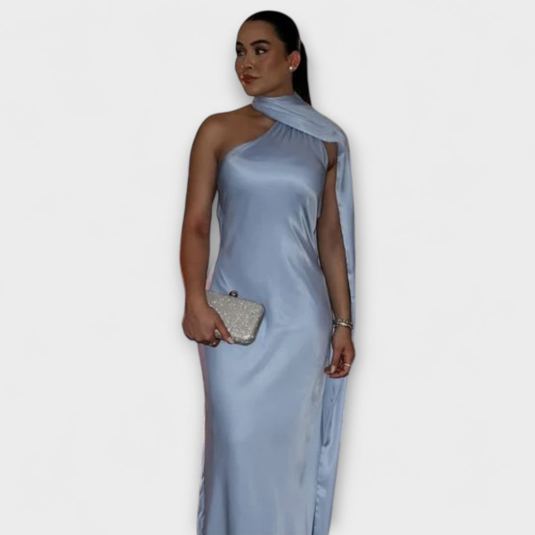 Robe Maxi Halter Off-Shoulder Élégante