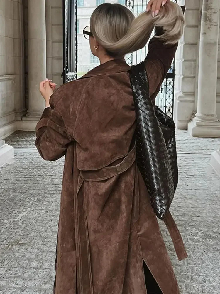 Bozena | Manteau Long pour Femme au Design Faux Intemporel
