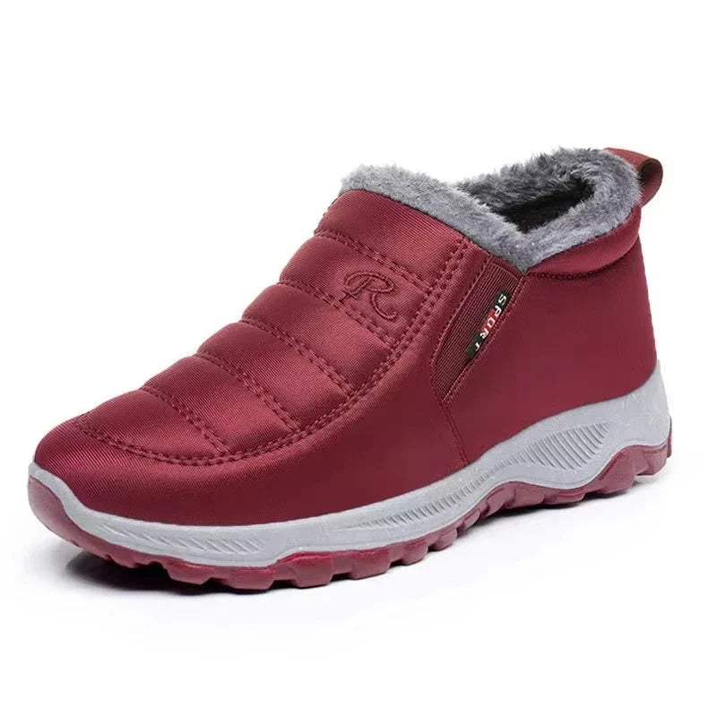 Bottes d'hiver à enfiler à la mode pour femmes | Avec fermeture éclair