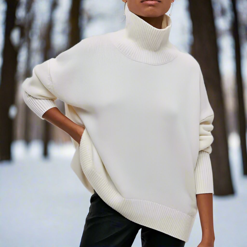 Pull à col roulé classique, chic et confortable pour femmes