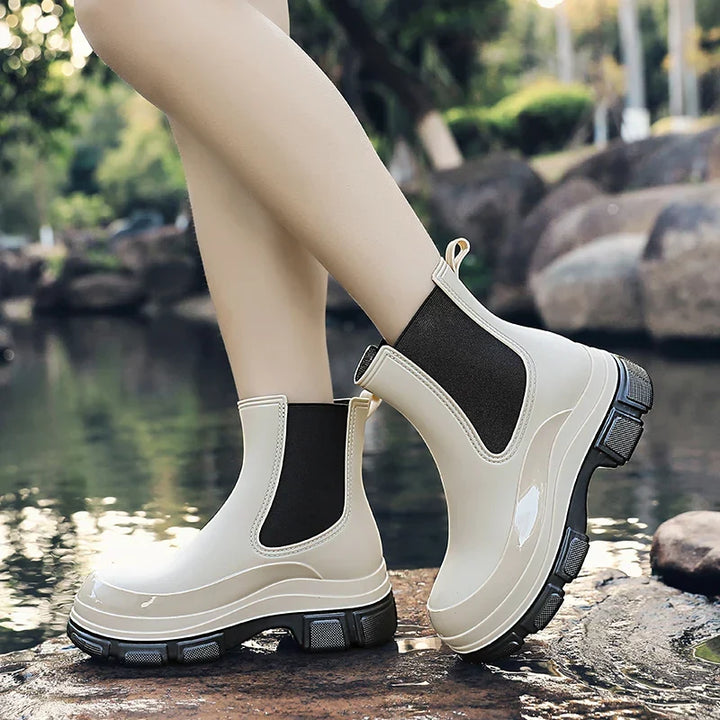 Bottes en caoutchouc imperméables pour femmes | Tige courte