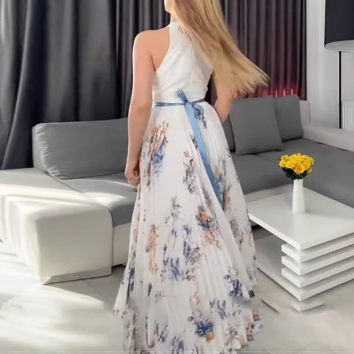 Mia | Robe maxi élégante plissée pour femmes