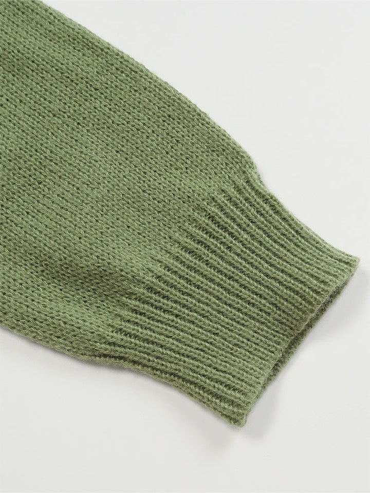 Pull en grosse maille Norvégien pour femmes | Col rond avec motif Fair Isle