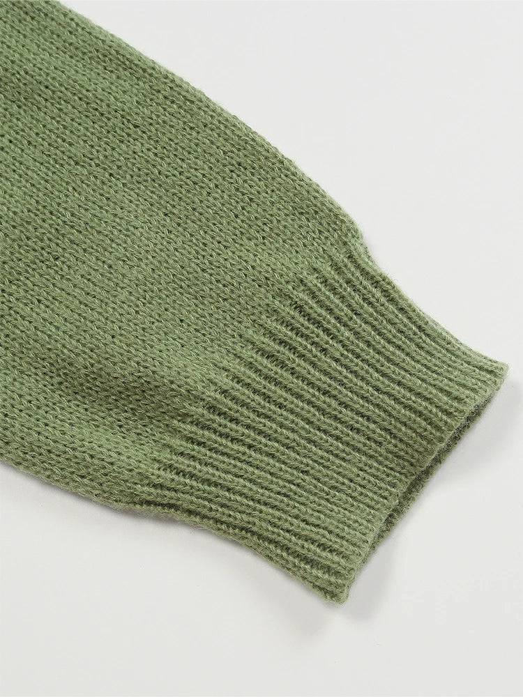 Pull en grosse maille Norvégien pour femmes | Col rond avec motif Fair Isle