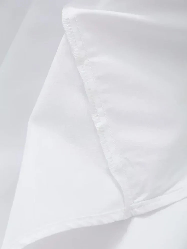 Klaudia | Robe Midi de Vacances Blanche