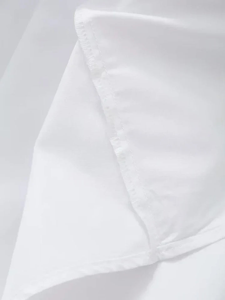 Klaudia | Robe Midi de Vacances Blanche
