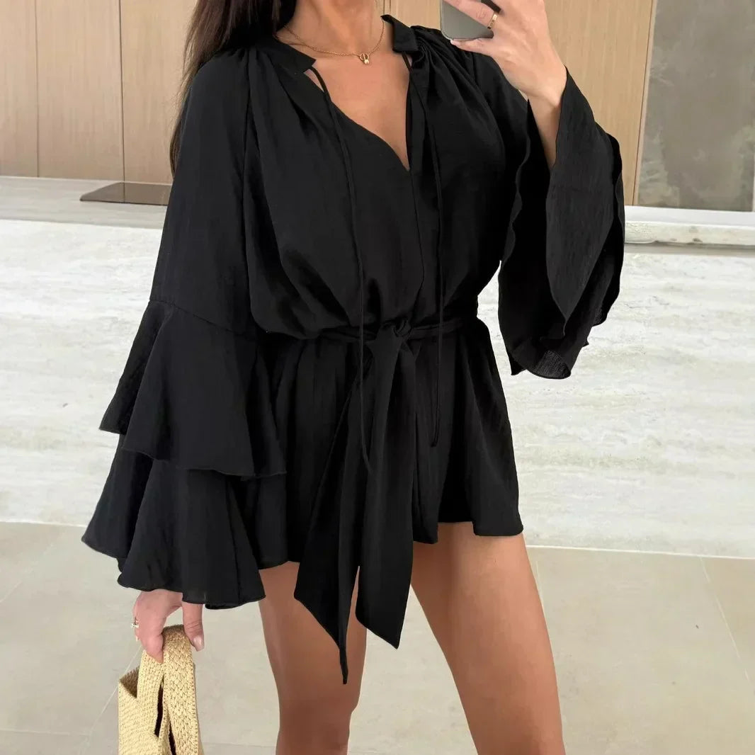 MAYLORA™ | Robe chemise légère avec ceinture à la taille