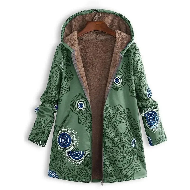 Sanja | Manteau parka pour femmes au motif élégant et chaud