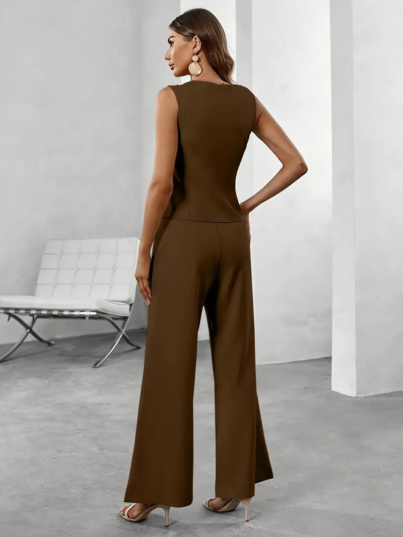 Ensemble femme Claudia avec blazer cintré et pantalon