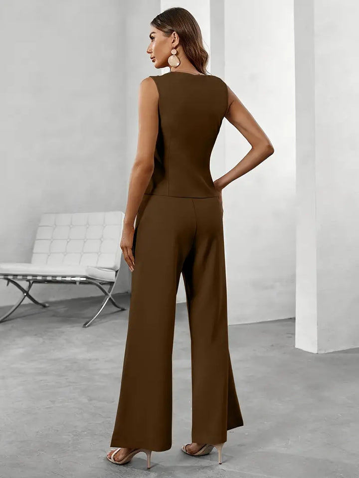 Ensemble femme Claudia avec blazer cintré et pantalon