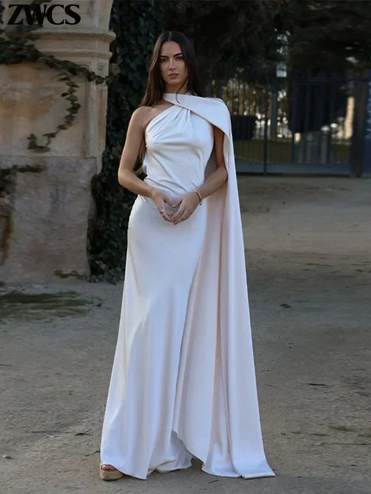 Adaline - Robe Maxi Cape Intemporelle
