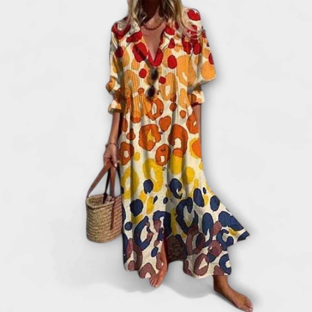 Franziska | Robe Maxi Flatteuse pour Femmes avec Camouflage du Ventre – Maxi Flatteuse 2026