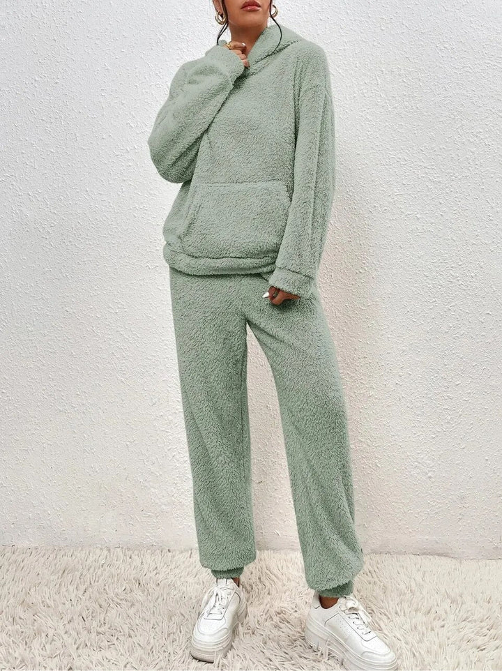 Ensemble de Maison en Teddy Confortable pour Femmes | Deux Pièces Chaudes