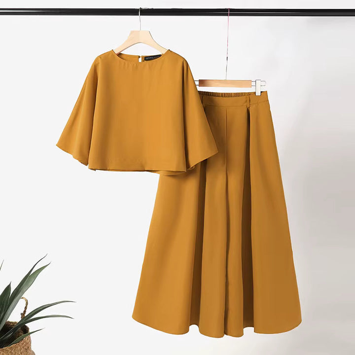 Ensemble Sofia™ avec Blouse Cropped Ample et Culotte Taille Haute